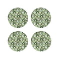 thumbnail image 1 of Vsdgher Cute Frog Print Leather Coasters for Drinks, Durable Drink Coasters 4 Set for Tabletop Protection, Luxurious Home Décor and Housewarming Gift-Round Shape, 1 of 6