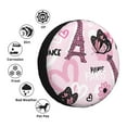 thumbnail image 4 of Kdxio Spare Tire Cover for RV Trailer, Waterproof Wheel Cover,Camper Spare Tire Cover Fit for Rv SUV Truck Travel Trailer 17 inch-Eiffel Tower and Butterflies, 4 of 8