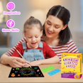thumbnail image 5 of pigipigi Rainbow Scratch Paper Art: 117 Pcs Magic Scratch Off Craft Kit for Kids Color Drawing Note Pad Supply for Children Girls Boys DIY Party Favor Game Activity Birthday Christmas Toy Gift Set, 5 of 7