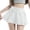 D37 White, variant on Womens Skirts Low Waist Flare Mini Skirts Solid Summer Bow Breathable Dailywear Preppy Ladies Skirts Size L Black