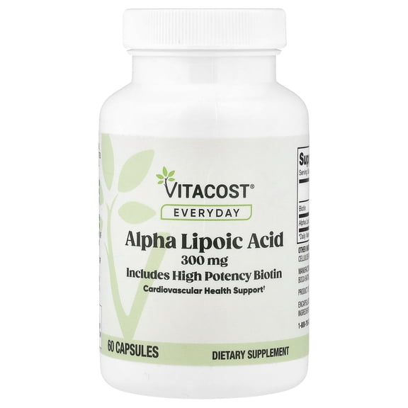 Vitacost Everyday, Alpha Lipoic Acid, 60 Capsules