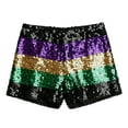 thumbnail image 4 of SRZYMJ Women Sequin Shorts Low Rise Glitter Sparkle Shorts Colorful Mini Rave Outfits Booty Bottoms Trendy Clothes, 4 of 4