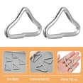thumbnail image 4 of Shisuyan 25pcs Triangle Trampoline Parts Portable Triangle Buckles Professional Trampoline Rings, 4 of 8