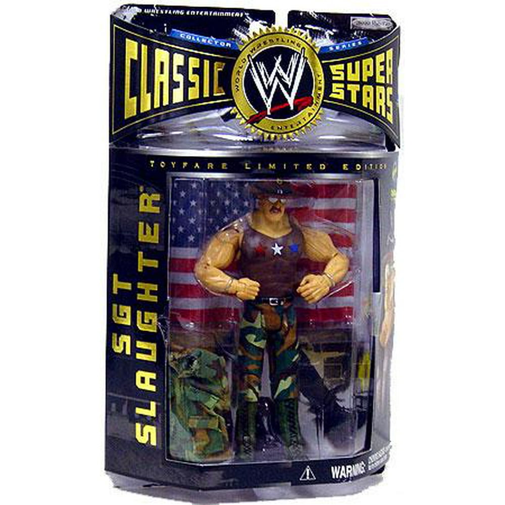 All American Sgt Slaughter Action Figure WWE Wrestling - Walmart.com ...