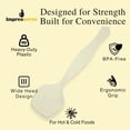 thumbnail image 3 of Impresserve 8.7" Clear Disposable Plastic Serving Spoons - 12 Count, 3 of 8