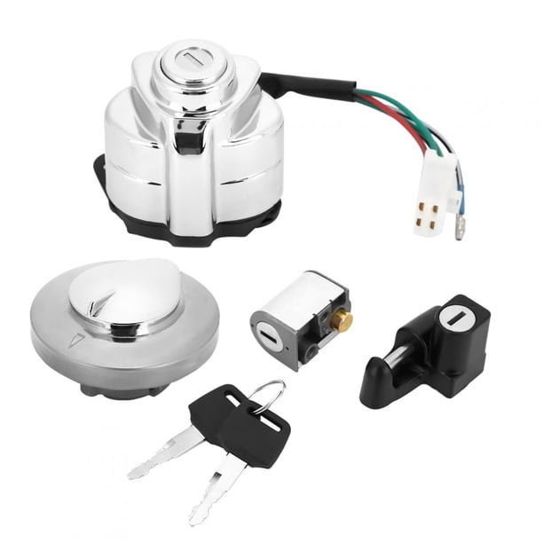Llave de bloqueo de dirección, tapa de combustible y interruptor de encendido para Honda VT600 Shadow 400 750