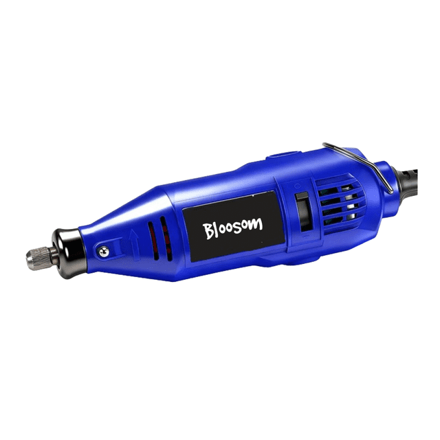 Mini Taladro Bloosom Esmeril Mototool 135w Con Accesorios Azul