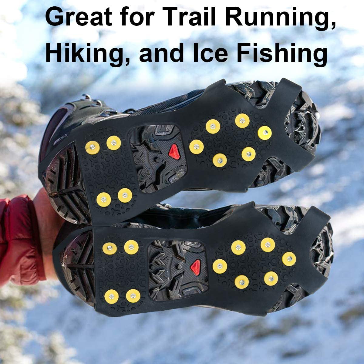 SF Ice Traction Cleats For Shoes And Boots Large Rubber, 49% OFF