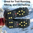 thumbnail image 5 of Gamexcel 1 Pair of XL Ice Snow Anti Slip Spikes Grips Grippers Crampons Cleats for Snow Shoes Boots Ice Walking Fishing Hiking, 5 of 8
