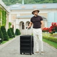 thumbnail image 6 of Clearance! Hardshell Luggage Sets 3 Pcs Spinner Suitcase with TSA Lock Lightweight 20''24''28'', 6 of 9