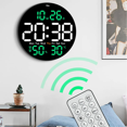 thumbnail image 3 of Reloj De Pared Digital De 10 Pulgadas Con Termómetro Alarmas Belug, Negro, 3 of 5