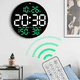 thumbnail image 3 of Reloj De Pared Digital De 10 Pulgadas Con Termómetro Alarmas Belug, Negro, 3 of 5