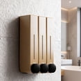 thumbnail image 4 of Liquid Soap Dispenser, Wall Mount Soap Dispenser, Wall Mount Shower Liquid Shampoo Dispenser Three Head Shampoo Dispensers Hotel Bathroom, 4 of 5