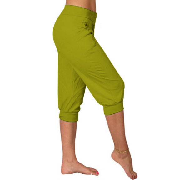 Wensltd Women's Capri Sweatpants High Wasited Workout Yoga Lounge Pant