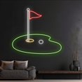 thumbnail image 3 of Handmadetneonsign Custom Mini Golf Neon Sign, Custom Golf Green Grass Field LED Light, Golf Course, 3 of 5