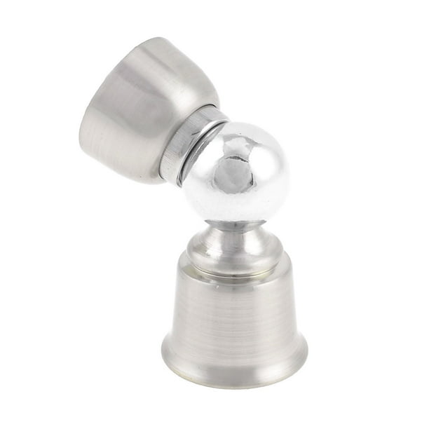 Freno magnético para puerta de metal tono plateado, soporte para puerta, 34mm x 58mm