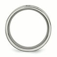 thumbnail image 2 of Titanium Brushed 0.07ct. tw. Diamond Cross Flat Band Ring 9.5 Size, 2 of 7