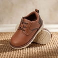 thumbnail image 2 of BIGWOW Boy's Casual Dress Shoes, Sneaker Comfort Lace-Up School Uniform Formal Shoes for Toddler/Little Kid, 2 of 6