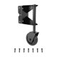 thumbnail image 2 of Rueda de puerta de madera pesada de 4 pulgadas con rotación de 360 ​​grados, piezas de repuesto resistentes de metal Bien, 2 of 9