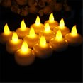 thumbnail image 3 of CAROOTU 12pcs Waterproof Candle Light SPA Floating LED Flickering Tea Lights Candles, 3 of 6