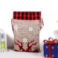 thumbnail image 4 of Christmas Gift Bags with Drawstring, Reindeer Santa Sack, Gift Treat Candy Bag, Holiday Birthday Party Supplies Favors, 4 of 7