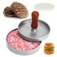 thumbnail image 5 of Hamburger Press 4.5" Non-Stick Patty Maker with 100 Wax Papers Heavy Duty Meatball Press for BBQ Veggie Burgers, 5 of 8