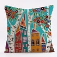 thumbnail image 4 of Funda de almohada decorativa de cuatro piezas, diseño único, exterior, funda de almohada en forma de concha, 45 * 45 cm, funda de almohada retro pintada a mano brillar Electrónica, 4 of 5