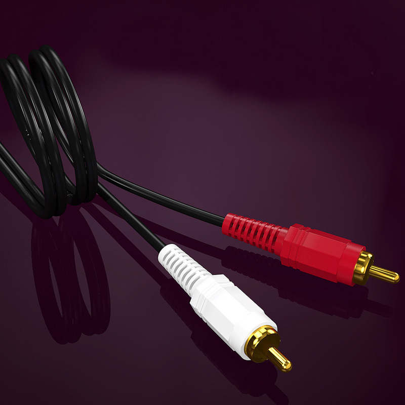 2 RCA Plug Male to 2 RCA Male Adapter Music Audio Video AV AUX Cable Wire Cord For Hi-Fi Stereo Speaker Laptop DVD TV Phone