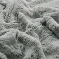 thumbnail image 3 of Home Soft Things Pompom Faux Fur Throw, 50" x 60", Silver, 3 of 8