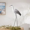 thumbnail image 3 of Melrose Standing Heron Bird Statue - 29.5" - Gray and White, 3 of 3