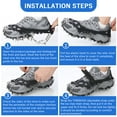 thumbnail image 3 of Ice TOMSHOO 32-Tooth Ice Claw Stainless Steel Anti-Slip Shoe Cover Snow Anti-Slip Device Anti-Slip Chain, 3 of 6