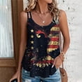 thumbnail image 2 of GERsome 4th of July Tank Tops for Women Summer American Flag Graphic Tees Crewneck Sleeveless Flowy Loose T-Shirts S-3XL, 2 of 6