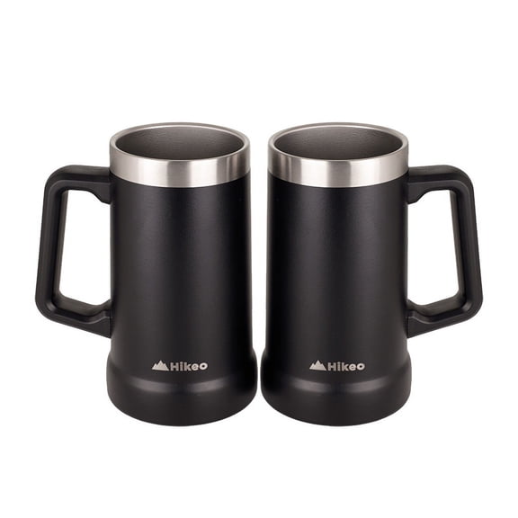 Tarros Cerveceros HIKEO de Acero Inoxidable 2 Piezas 730 ml