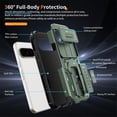 thumbnail image 5 of Rugged Phone Case for Google Pixel 11 / 11 Pro, Military Grade Shockproof Cover with Sliding Camera Lens Protector, 2-Way Kickstand, Anti-Slip, Heavy Duty Full-Body Drop Protection ﻿,Green, 5 of 8