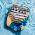 thumbnail image 4 of 17-key Beech Kalimba Thumb Piano Finger Piano Mini Kalimba Portable Musical Instrument, 4 of 8