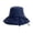 Blue, variant on Lispipm Packable Cotton Bucket Hat Summer Beach Sun Hats Wide Brim Casual Caps Adjustable Strap Hiking Cap for Vacation Beige