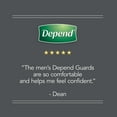 Depend Men's Leak Guard Bladder Incontinence Pads, Maximum Absorbency