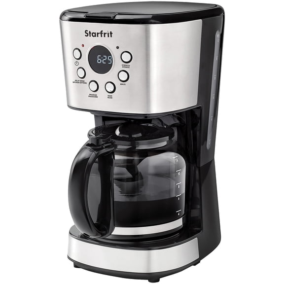 Starfrit 900-Watt 12-Cup Drip Coffee Maker Machine, 024001-002-0000