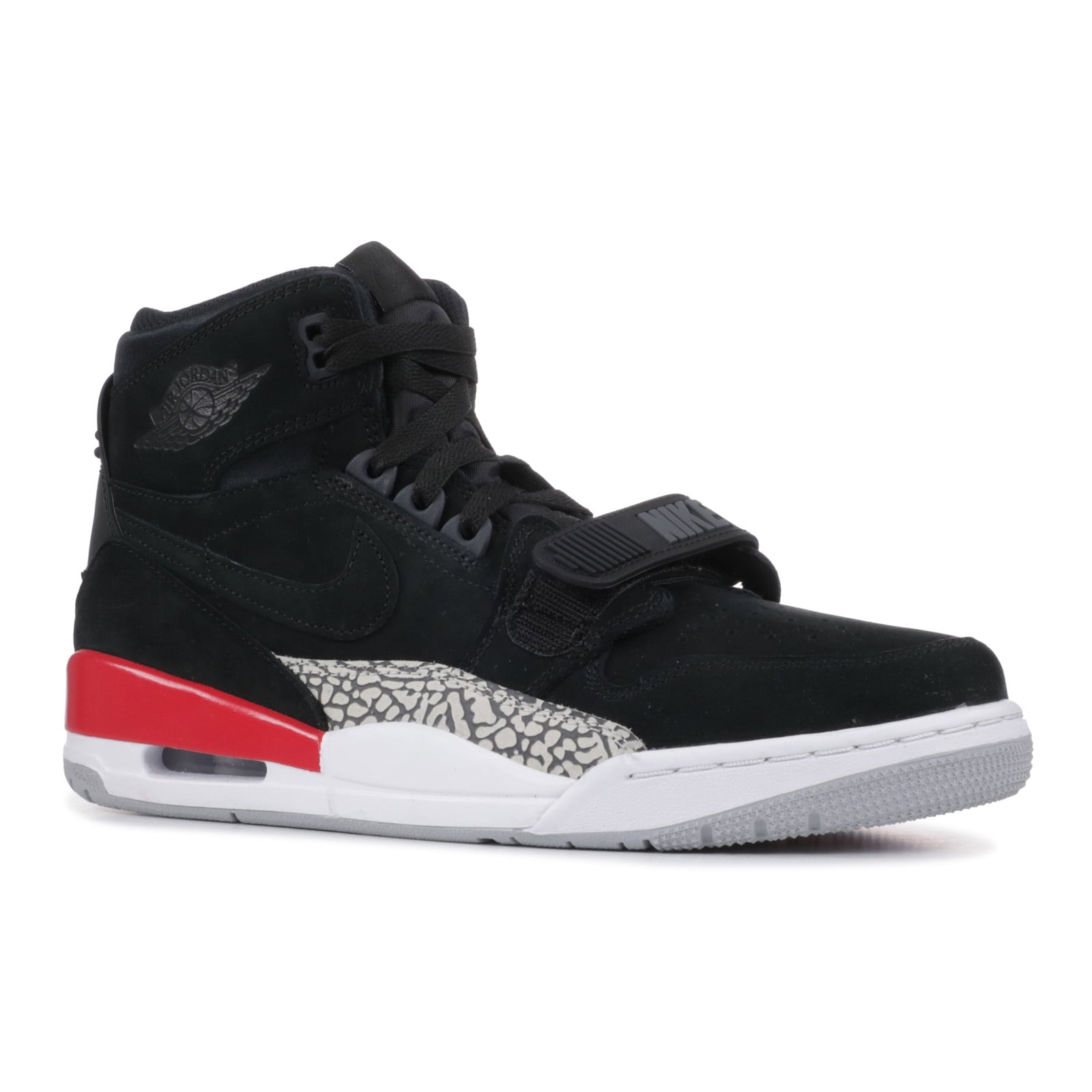 Men s Nike Air Jordan Legacy 312 Hi Top Athletic Sneakers Basketball Shoes Black Fire Red AV3922 060 Walmart