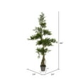 thumbnail image 3 of Vickerman 4' Artificial Potted Cedar Tree., 3 of 4
