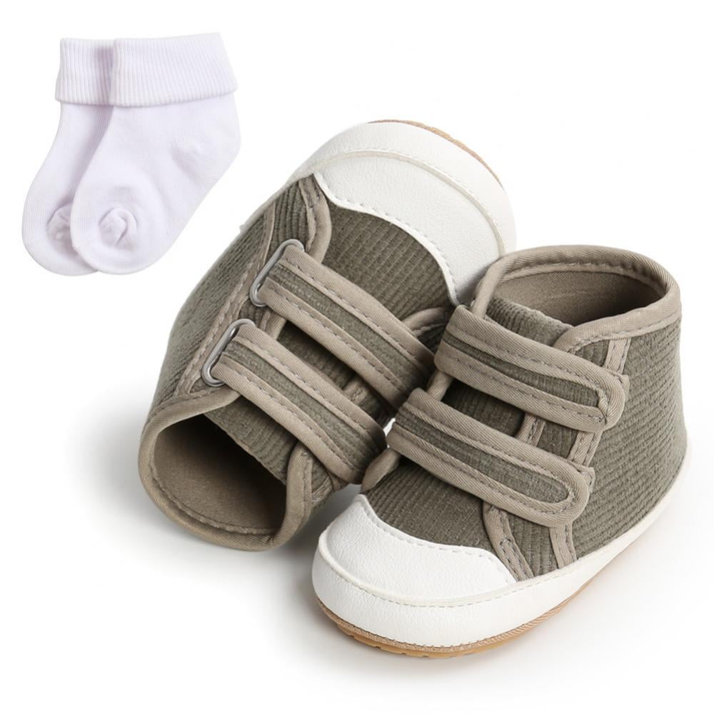 Baby Boys Girls High Tops Sneakers Soft AntiSlip Sole Corduroy Upper