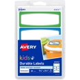 thumbnail image 1 of Avery 1.25 x 3.5 Inches Durable Labels for Kids Gear, Assorted, Pack of 20 (41413), 1 of 1