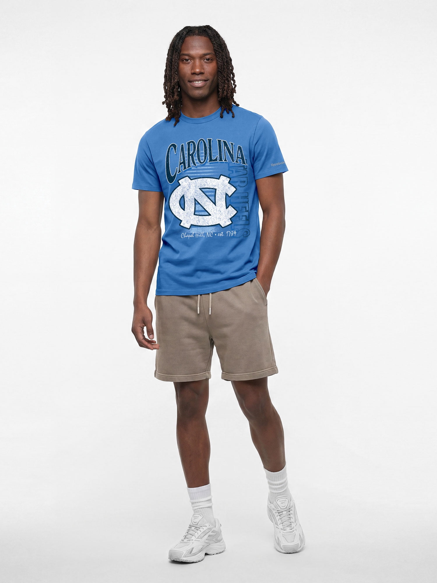 North Carolina TarHeels Reebok Mens Crew Neck Short Sleeve T-Shirt