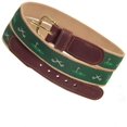 thumbnail image 2 of SURJDE Preston Leather Men's Ribbon Belt with Leather tabs and brass buckle, 2 of 4