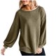thumbnail image 1 of Tops Para Mujer Blusa Casual Elegante Camisas de Manga Larga Otoño Moda Color Sólido Cuello Redondo Camiseta Suelta Odeerbi  ODB170075, 1 of 7