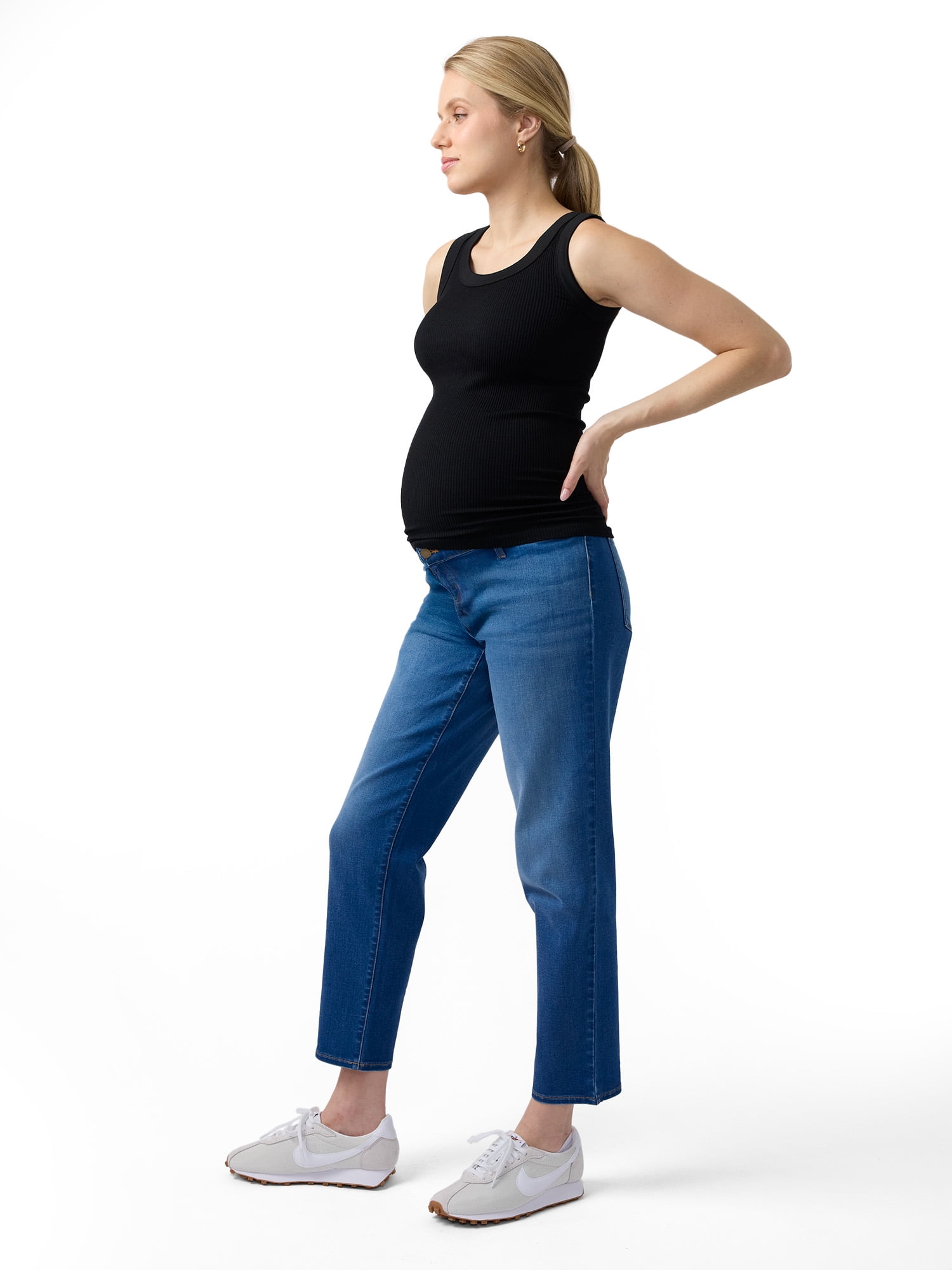 Ingrid & Isabel For Every Belly Women's Maternity Seamless Fitted RibTank, Sizes S-XXL