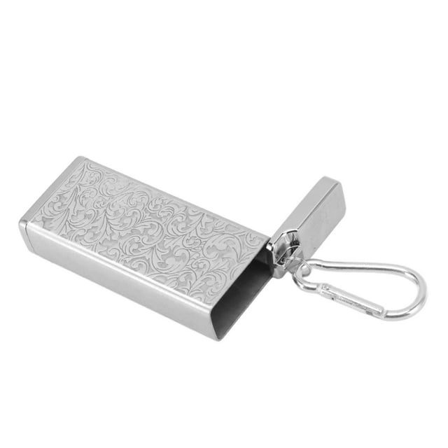 Case, Aluminum Case for 8pcs King Size Portable Box Pocket Holder Retro Carving Pattern Mini Box