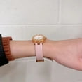 thumbnail image 3 of TORY BURCH TBW9008 CLASSIC T ROSE GOLD PINK LEATHER WOMEN'S WATCH, 3 of 4