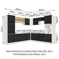 thumbnail image 3 of Cocina Integral Completa Modular Madesa Lux 546cm BN 02, 3 of 5