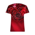 thumbnail image 5 of Hauts à Manches Courtes pour Femmes Mode Été Imprimé Ordinaire T-Shirt à Manches Courtes Col Rond pour Femmes Hauts à Manches Courtes pour Femmes T-Shirts d'Été pour Femmes Mode, 5 of 5